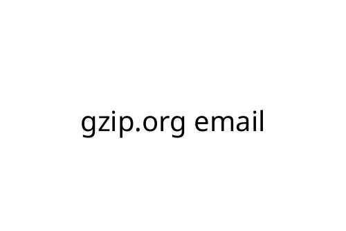 gzip.org email