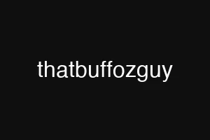 thatbuffozguy