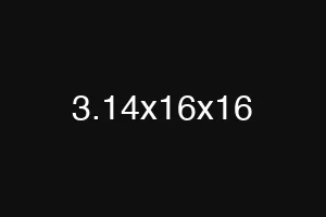 3.14x16x16